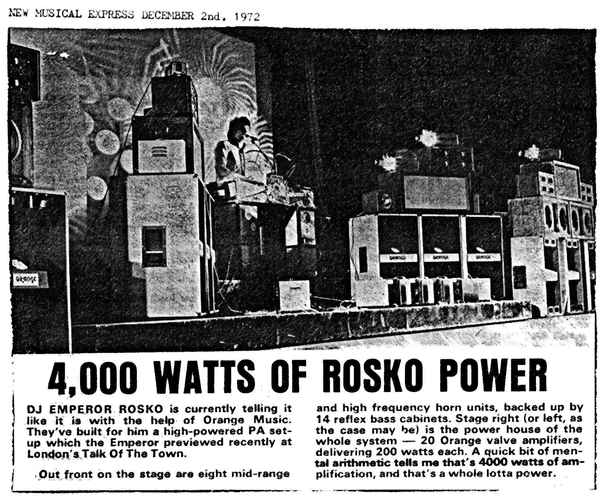 1972 - Orange and the BBC