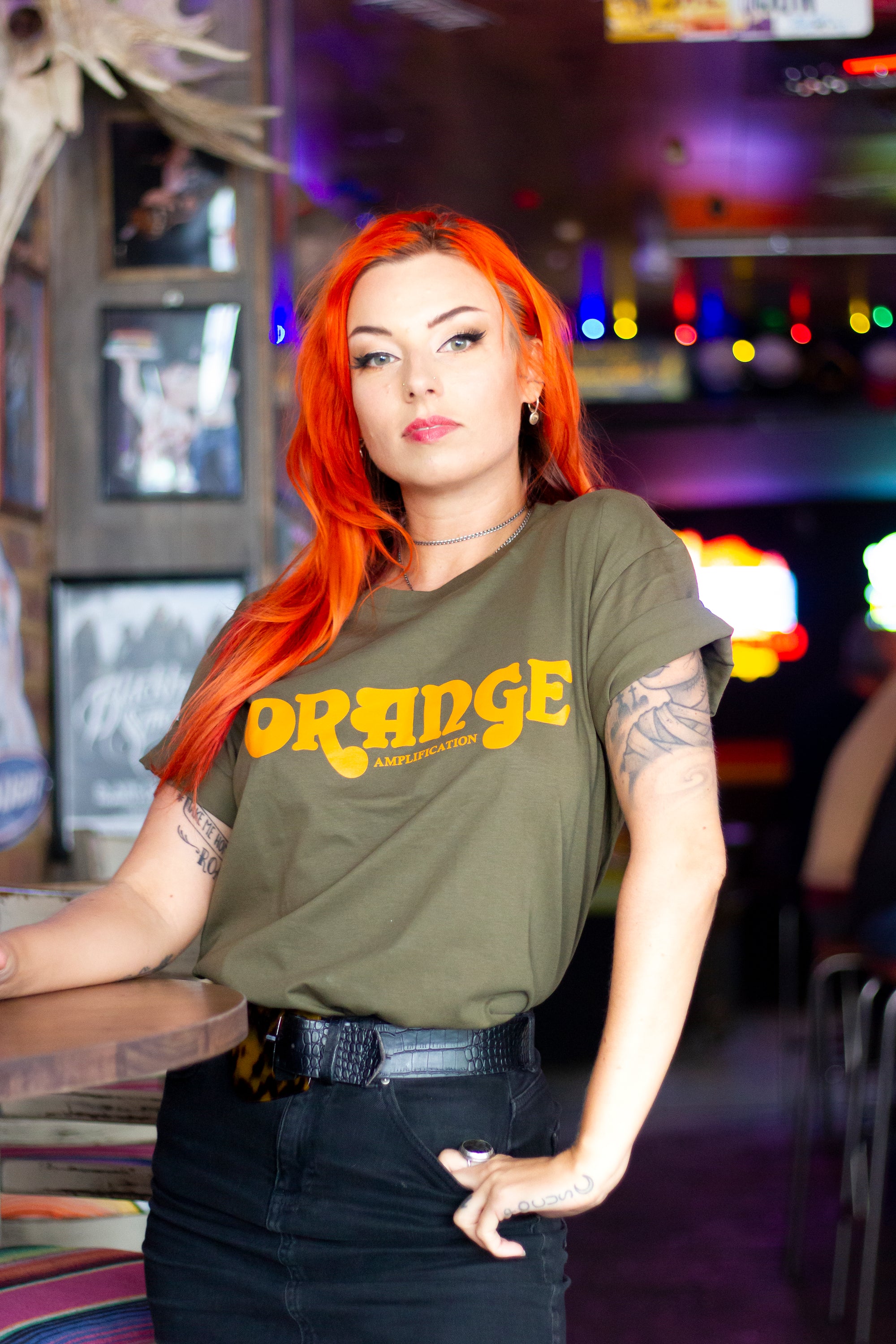 Modern Orange T-Shirt