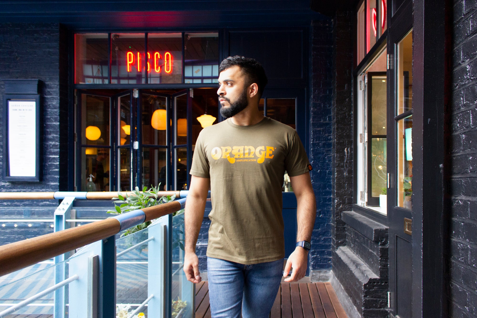 Modern Orange T-Shirt