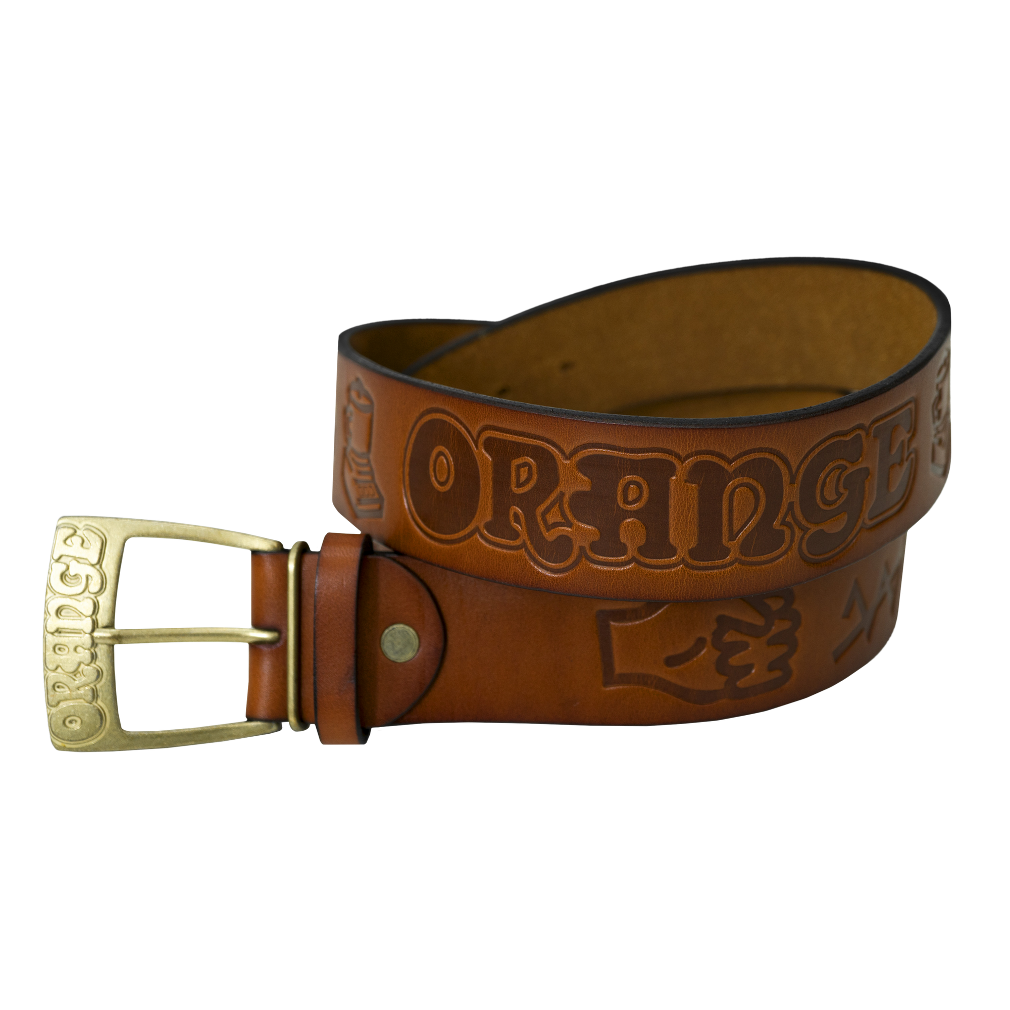 Embossed Leather Belt